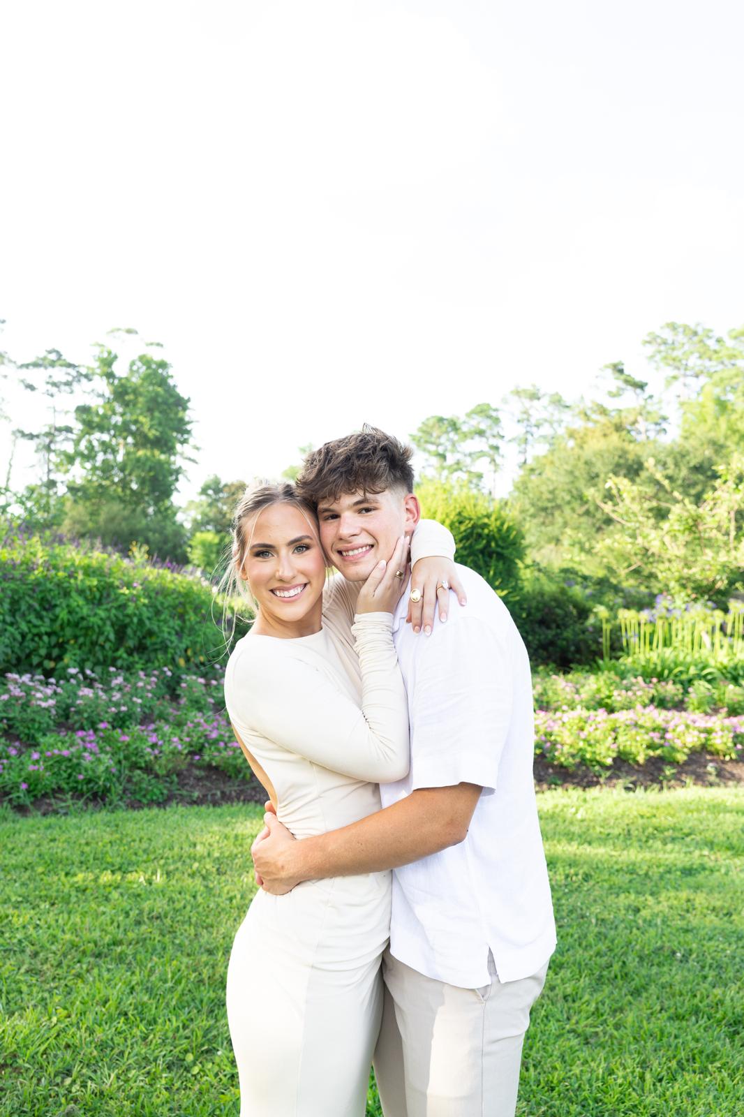 Julia Sydow smiling in a garden